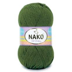 Nako Elit Baby 10665 Çam Yeşili el örgü ipi