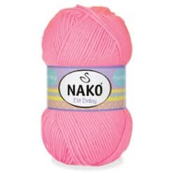 Nako Elit Baby 12382 Pembe el örgü ipi
