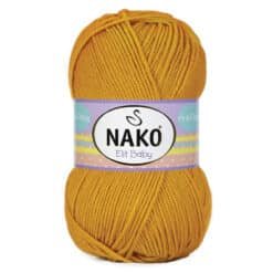 Nako Elit Baby 1636 Parlak Altın el örgü ipi