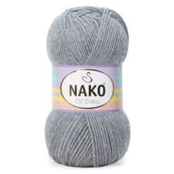 Nako Elit Baby 195 Açık Gri Melanj el örgü ipi