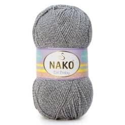 Nako Elit Baby 21353 Gri Beyaz Muline el örgü ipi