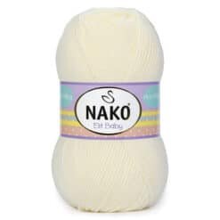 Nako Elit Baby 300 Ekru el örgü ipi