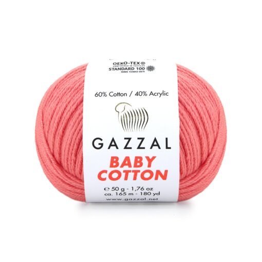 Gazzal Baby Cotton 3435 Pembe amigurumi ipi