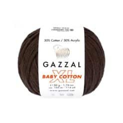 Gazzal Baby Cotton XL 3436XL Kahverengi amigurumi ipi