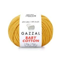 Gazzal Baby Cotton 3447 Bal Köpüğü amigurumi ipi
