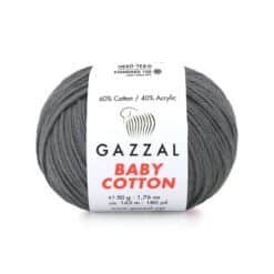 Gazzal Baby Cotton 3450 Füme amigurumi ipi