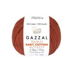 Gazzal Baby Cotton XL 3453XL Koyu Tarçın amigurumi ipi