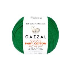 Gazzal Baby Cotton XL 3456XL Yeşil amigurumi ipi