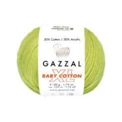 Gazzal Baby Cotton XL 3457XL Fıstık Yeşil amigurumi ipi