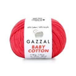 Gazzal Baby Cotton 3458 Nar Çiçeği amigurumi ipi