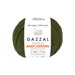 Gazzal Baby Cotton XL 3463XL Haki Yeşil amigurumi ipi