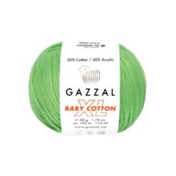 Gazzal Baby Cotton XL 3466XL Açık Yeşil amigurumi ipi