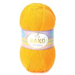 Nako Elit Baby 4674 Portakal Nergisi el örgü ipi