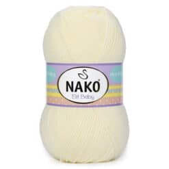 Nako Elit Baby 99064 Ekru el örgü ipi