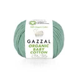 Gazzal Organic Baby Cotton 422 Mint Yeşil amigurumi ipi