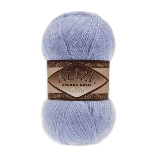 Alize Angora Gold Simli 40 Mavi el örgü ipi