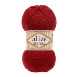 Alize Baby Best 106 Koyu Kırmızı el örgü ipi
