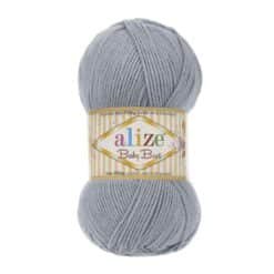 Alize Baby Best 119 Gümüş Gri el örgü ipi