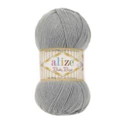 Alize Baby Best 344 Gri el örgü ipi