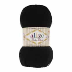 Alize Baby Best 60 Siyah el örgü ipi