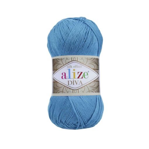 Alize Diva 245 Turkuaz Mavi el örgü ipi