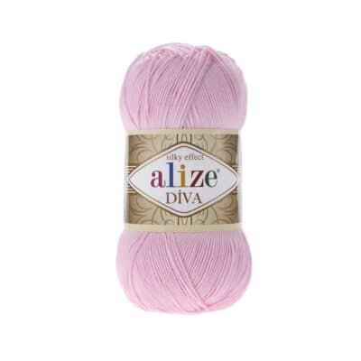Alize Diva 291 Pembe el örgü ipi
