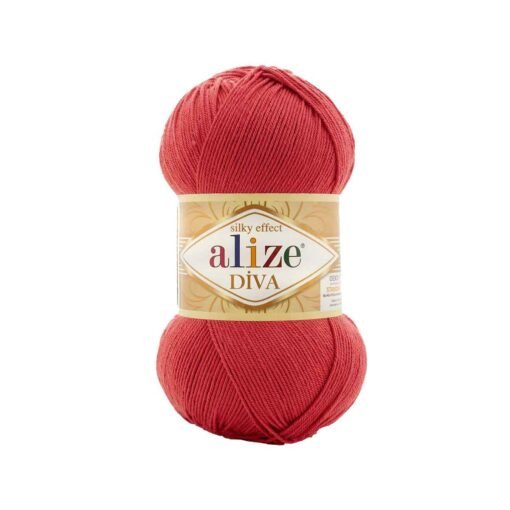 Alize Diva 366 Lal Taşı el örgü ipi
