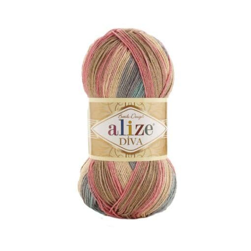 Alize Diva Batik 7399 el örgü ipi