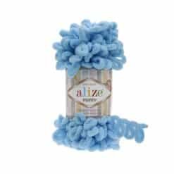 Alize Puffy 287 Turkuaz el örgü ipi