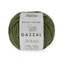 Gazzal Jeans 1129 Koyu Yeşil amigurumi ipi