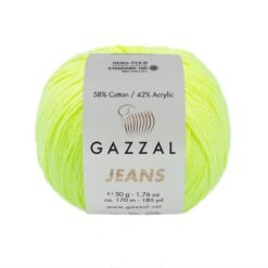 Gazzal Jeans 1148 Neon Sarı amigurumi ipi