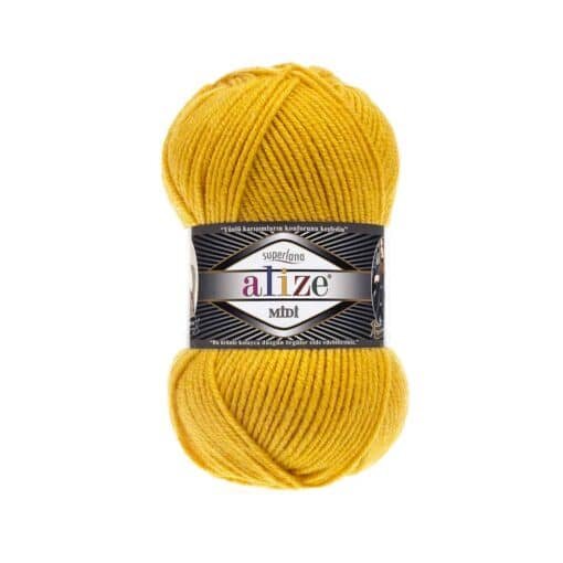Alize Superlana Midi 488 Sarı el örgü ipi